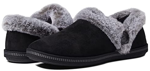 Skechers kvinnors mysiga lägereld sneaker, Svart, 36.5 EU