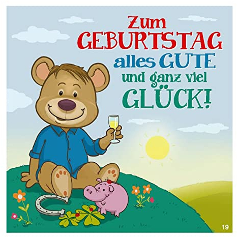 Depesche 11661-019 - Glückwunsch-Karte mit Musik, witzige Geburtstags-Karte mit farbenfrohem Motiv, passendem Spruch und Innentext, inkl. Umschlag, 17 x 16,5 cm