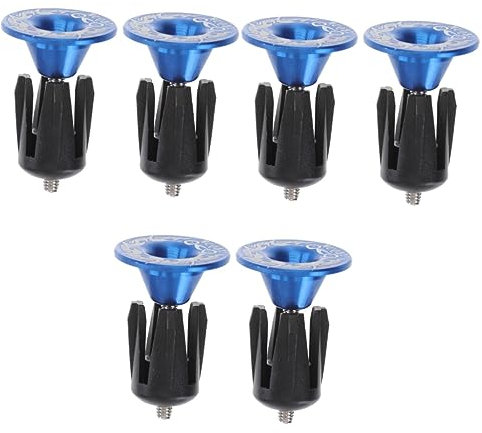 INOOMP 3-teiliges Paar Endstopfen Für Fahrradlenker Kappen Aus Aluminiumlegierung Silberfarben Schützt Lenker Für Straßen- Und Festradlenker