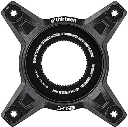 e*spec 104BCD Aluminium Direct Mount Carrier Kettenblatt – Spider Alu – Shimano EP8 – Schwarz