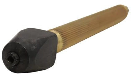 KD89 Mandril de latón con dos pinzas de bloqueo atornillado para relojería, joyería, bricolaje, fabricación francesa, longitud y apertura a elegir, dorado, Longueur 110mm - Ouverture 0 à 3,0mm