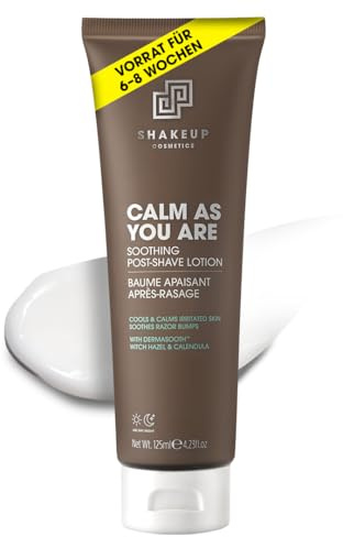 Shakeup - After Shave Lotion für Männer nach der Rasur, beruhigend, feuchtigkeitsspendend, nicht fettend, hilft gegen Rötung und Reizung der Haut und gegen Rasurbrand, 125ml