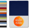 home4good Spannbettlaken 140x200cm, 100% gekämmte Baumwolle, Oeko-TEX 100, Jersey Spannbetttuch Bettlaken 140 x 200 - Dunkelblau