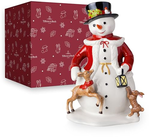 Villeroy & Boch - Christmas Toy's Memory Figurine de Noël Bonhomme de Neige Multicolore, Article de Noël, Décoration, Déco Interieur Maison, Porcelaine