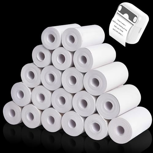 YSDMY 20 Rollos de Papel Térmico 57 x 25 mm Papel Térmico para Cámaras Instantáneas para Mini Impresora
