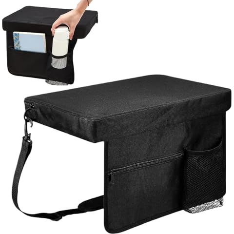 Cojín para Asientos De Graderas,Asiento Portátil para Estadios con Soporte - Cojín para Silla con Portavasos para Senderismo Caza Eventos Viaje