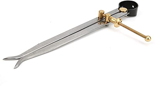BTOSEP Värmebehandlad fjäderdelare, hållbar fjädersadel av mässing och kolstål inuti för exakt mekanisk rivning och lädertillverkning, 100 mm, 150 mm, 200 (200 mm)