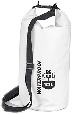 Be Cool Isolierte wasserdichte Kühltasche in weiß - Family, Reise, Sport, Lifestyle, Fashion und Shopping tauglich. Für Kosmetik, Medizin, Picknick, Schule, Ausflüge, Ø 19 cm, Höhe 49 cm, 10L Volumen