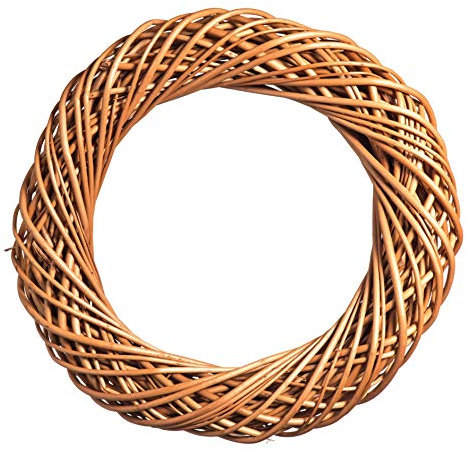 Prestige Wicker Natural Willow Chunky Wreath 34cm