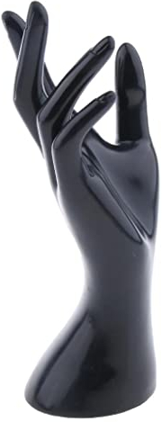 SDENSHI Weibliche Dekohand Schmuckhand, Kreativer Schmuckständer Schmuckhalter fit für Juwelierladen Ladentisch Schaufenster - Schwarz