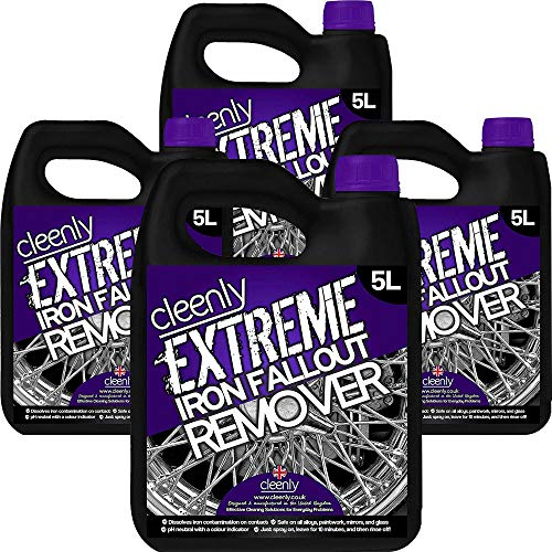Cleenly Iron Fallout Contamination Remover/Wheel Cleaner (20 Litres) - Safe For All Alloy Wheels, Paintwork, Mirrors, Glass and more