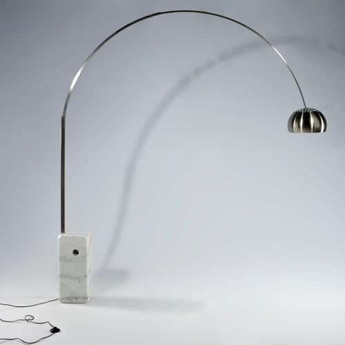 marca generica RADIUS Lampada da terra ad arco con base in marmo