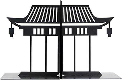 RUTAVM Buchstützen rutschfeste Buchstützen, Retro-Buchstützen aus dickem Metall im Landhausstil, dekorative Buchstützen, strapazierfähig, for Zuhause und Büro bücherstützen (Color : Brass)