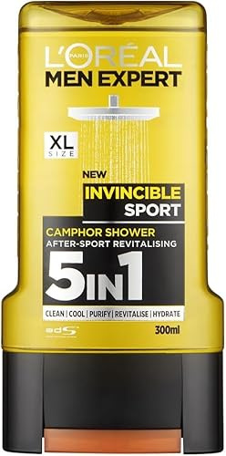 MM Men Expert Invincible Sport Shower Gel 300ml (Pack of 3) | Refreshing Body Wash for Men | Invigorating Sport Formula + Free Skincare Product