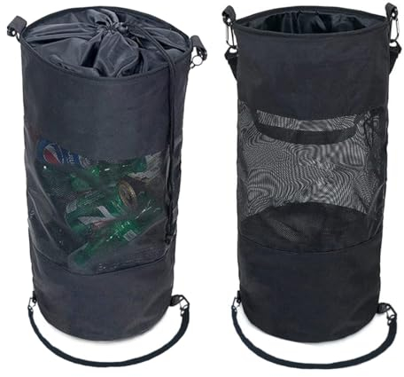 M&Catree Collecteur de Bouteilles 2pcs Réutilisable Récipient de Collecte Bouteilles étanches Pliable Sac à linge Rangement pour Cuisine, Jardin, Camping