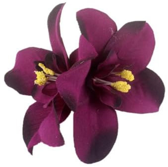 JSGHGDF Pinza para el pelo de tela con flores para mujer, elegante clip lateral de flores de tela, accesorios para el cabello, pasadores para cola de caballo