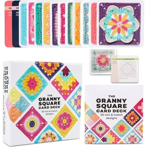 PANYI Schede per L'uncinetto Set di Libri per L'uncinetto Granny Knitting Set da 50 Modelli per Principianti Schede Con Modelli per Coperte e Toppe All'uncinetto Personali,ecc