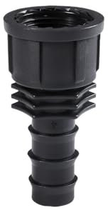 1/2 3/4 Female Male Thread to 1/2 3/4 1 Inch Garden Hose Barb Connector 16mm 20mm 25mm Plastic Hose Fitting Irrigation Pipe Fitt, 3I4 inch to 20mm,1 PC