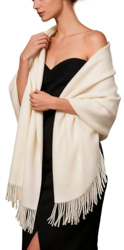 KASLCWA Écharpe Pashmina Châles pour Femmes, Etole Mariage Hiver Chaud Longues Grosse Echarpes, Châle de Mariage Écharpe, Châle en Cachemire Douce et Chaude Enveloppée en Hiver
