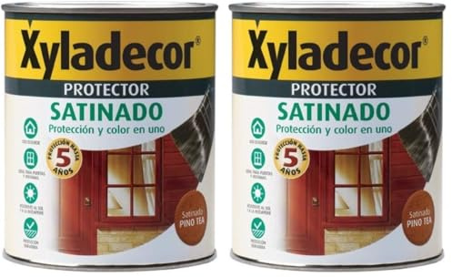 Xyladecor Protector para madera Satinado Nogal 750 ml (Paquete de 2)