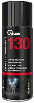 VMD Italia - VMD 130 - Vernice Catarifrangente, Bomboletta Spray, per Evidenziare Pericoli e Tutelare la Sicurezza delle Persone in Ambiente di Lavoro e in Strada, 400 ml