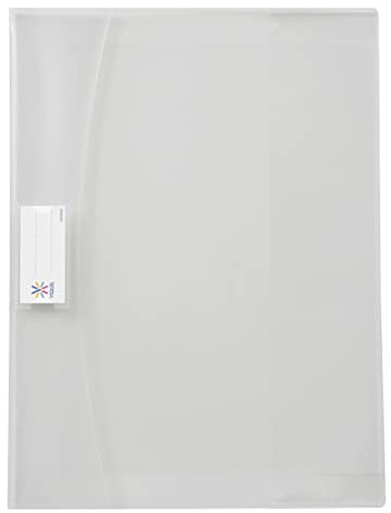 Viquel Strong Cover Heftschoner, 17 x 22 cm, aus transparentem Kunststoff, hochwertig, verstärkter Rücken, mit Klappen, Lesezeichen