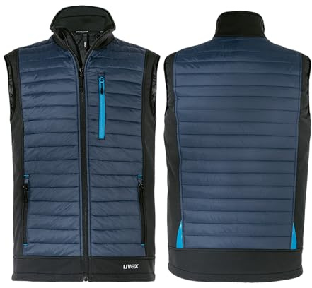 Uvex tune-up gilet ibrido da uomo - robusto gilet da lavoro - blu scuro - 4XL