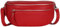 AmbraModa GLX2 - Damen Herren Unisex kleine Hüfttasche Gürteltasche Bauchtasche Umhängetasche aus Echtleder (Rot)