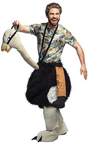 Boland - 88089 - Costume d'autruche en peluche, costume d'animal pour femmes et hommes, costume pour le carnaval et la fête à thème