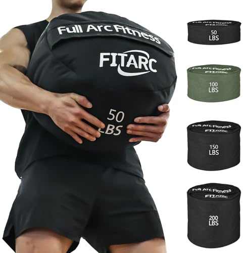 Fitarc Sandbag Training Bag, Sandbags for Strength Training, Sandbags for Strength Training, Round Sandbag, Cross Training and Training, Sand Not Included