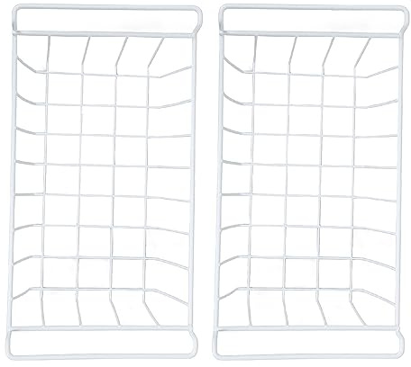 aqxreight Cestas De Alambre Para Refrigerador Y Congelador 2 Piezas Organizadores De Almacenamiento Con Asas Ideales Para Despensa Cocina Y Más Espacios Domésticos Compatibles Con Diversos Entornos