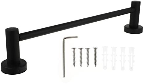 HOMSFOU Barra Ajustable Inoxidable Colgador De Toallas para Baño y Perforación Diseño Minimalista