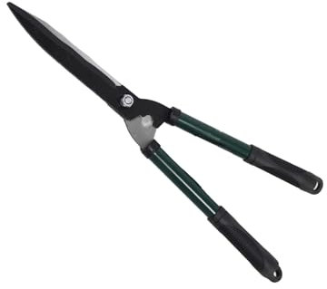 Ciseaux tondeuse à gazon - Coupe en « S », longueur 530 mm, design ergonomique, poignée antidérapante, idéale pour la précision dans les jardins et l'aménagement paysager