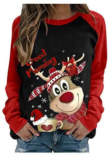 QIUhhpuy Ugly Pull Noel Rigolo Femme Hiver, Drole de Femmes,Pull Moche,Pulls Famille Assortis,Noel Sweat Polaire Hiver Chaud Sweatshirt