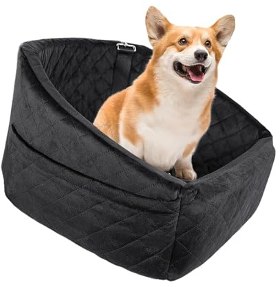 PLCPDM Lit de voiture portable pour petits chiens et chats, lavable en machine et siège confortable pour une utilisation en véhicule Balançoire pour chien