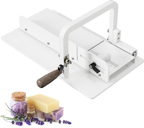 Cortador de jabón de alambre ajustable con escala milimétrica, cortador manual para jabones hechos a mano, queso, mantequilla, pastel y chocolate