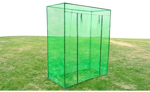 Augerlite Invernadero con marco de acero PVC, invernadero para plantas, cobertizo de jardín y casa para plantas con puerta enrollable, casa de tomate, túnel de lámina, casa de cultivo para balcón
