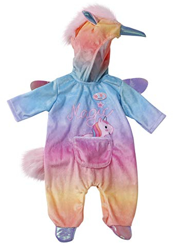 BABY born 828205 Kuschelanzug Einhorn, Puppenkleidung 43 cm