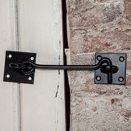 Antikas - Gancho de tormenta, gancho de trampa, gancho de cabina, gancho de kayüe, gancho de carga con ojal - 16 cm.