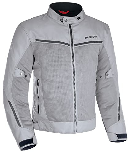 Oxford Chaqueta de motocicleta Arizona Air 1.0 de malla textil para hombre, Ártico, L, Ártico, L