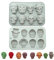 WYAHYQ 2StückeTotenkopf Schokolade Formen Eiswürfel Formen Kerze Form Bonbon Dessert Mousse Bonbon Formen