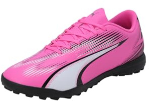Puma Unisex Adults Ultra Play Tt Soccer Shoes, Poison Pink-Puma White-Puma Black, 6.5 UK
