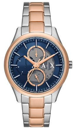 Armani Exchange Watch For Men, Chronograph Movement and 42mm Case Size with Stainless steel, Leather or Silicone strap