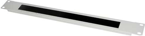 Connetto - Panel de protección Color Gris 1u con Cepillo para armarios Rack 19