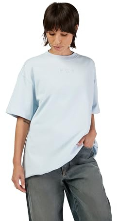 Fox Racing W Wordmark Os SS Tee W Wordmark Os SS T-Shirt pour Femme, Bleu Clair, L