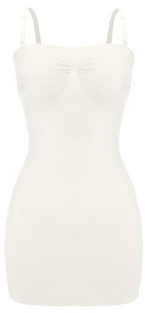LLXTJJY Slip galbant pour femme - Sans bretelles - Mini robe moulante pour femme - Sans couture - Robe haut amincissante - Corsets gainants