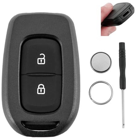 For Renault Symbol Trafic and Dacia Duster Logan Sandero Key Fob 2 Buttons Car Key Fob Case (No Blade) Battery CR2032