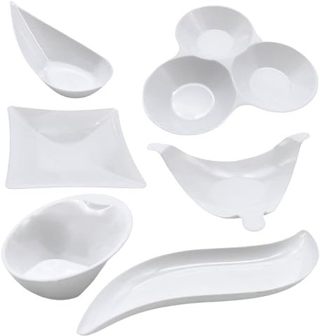 Perla, 300 Piattini per Antipasti in Plastica Riciclabile, Ciotoline Finger Food Monoporzioni, Piatti per Degustazione Riutilizzabili per Aperitivo, Feste ed Eventi