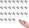 DOOCECIY 25 Pcs 8.2mm Toilet Screw Cover Caps, Mirror Screws with Chrome Caps