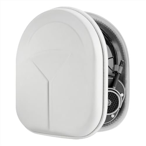 Geekria Shield Étui pour casque compatible avec Sony, Bose, EDIFIER, Audio Technica et plus encore, coque rigide de rechange avec rangement de câbles (blanc)
